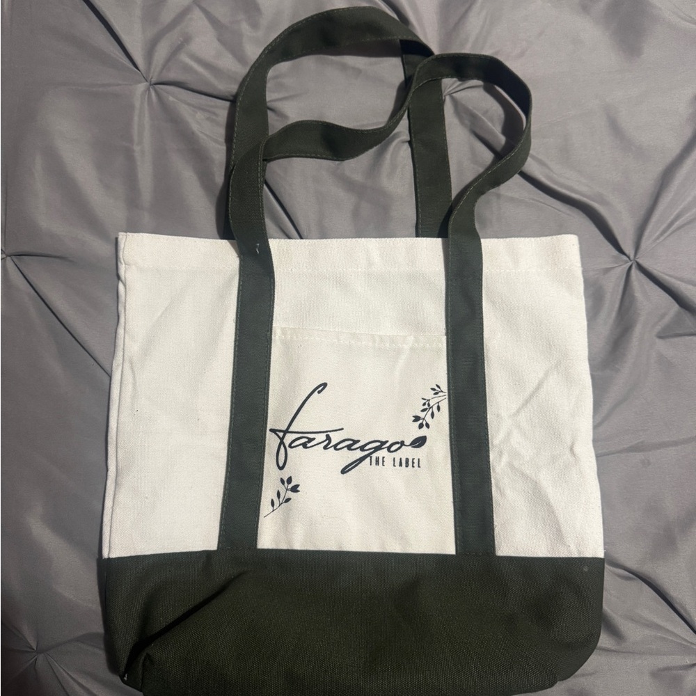 Two-Tone Canvas Tote Bag